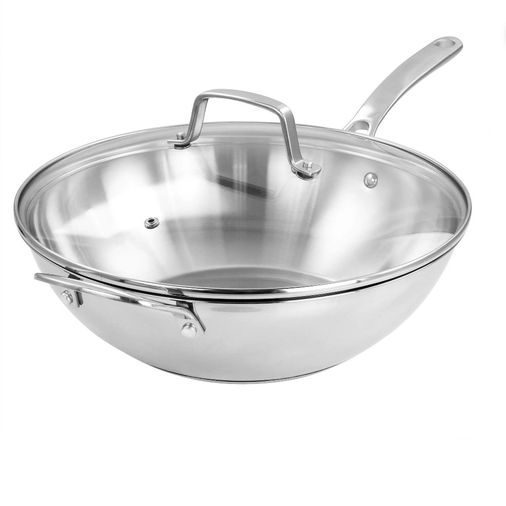 Stainless Steel Wok Pan